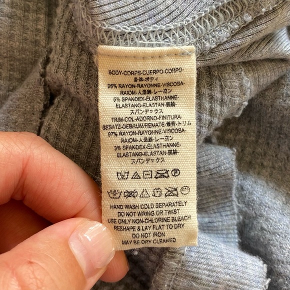 Free People Waffle Knit Flowy Top - Picture 6 of 7